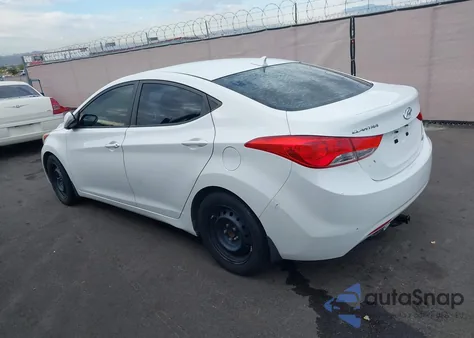 2012 Hyundai Elantra Limited z USA, uszkodzony, nr VIN 5NPDH4AEXCH107253